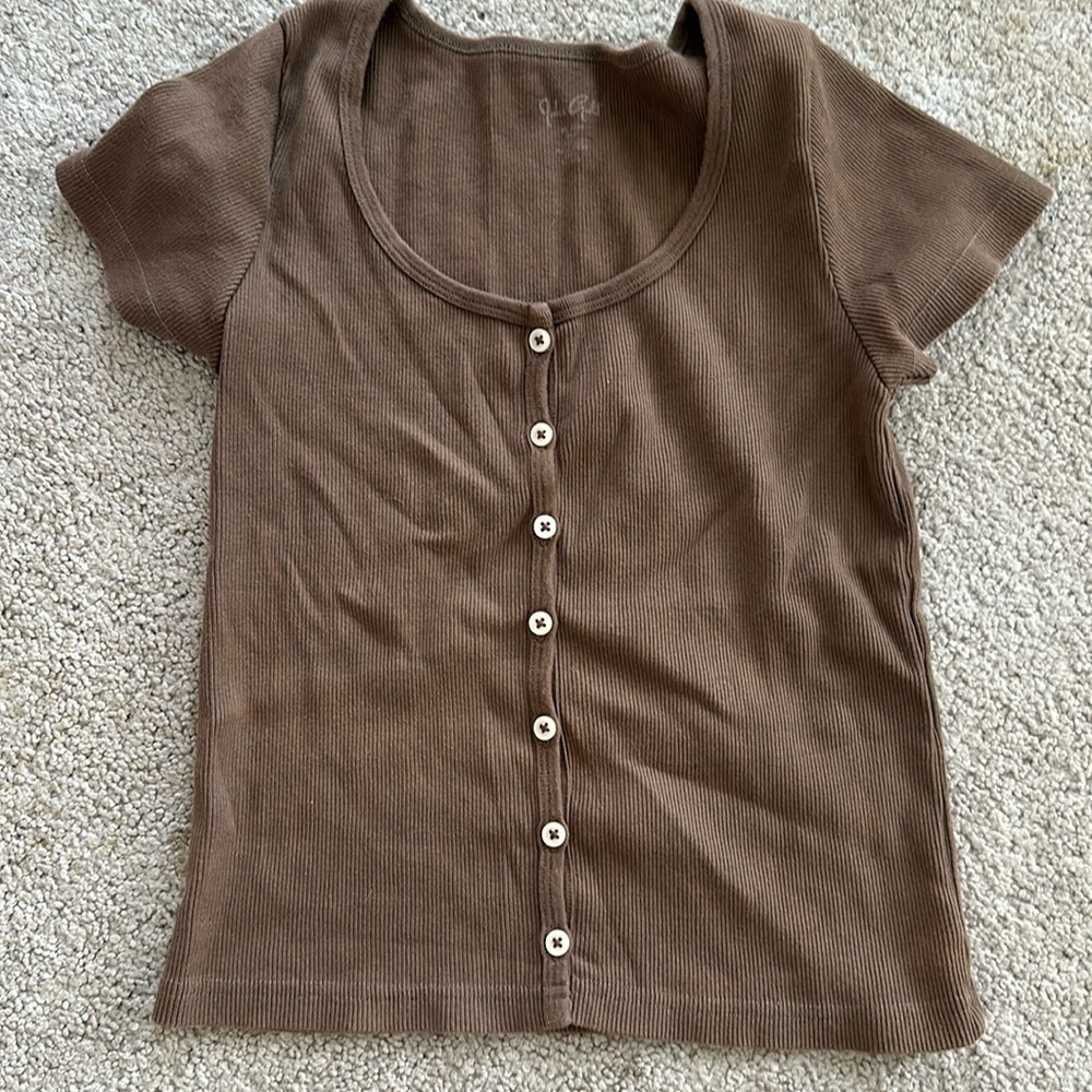 John Galt, brown zelly top, one size. Barely worn!